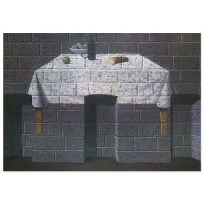 THE ENDEARING TRUTH 1966 - Rene Magritte Brushed Aluminum Print - 70x100 cm / 28x40 inches | Rene Magritte Aluminum Print | Rene Magritte Prints