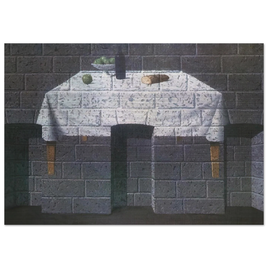THE ENDEARING TRUTH 1966 - Rene Magritte Brushed Aluminum Print - 70x100 cm / 28x40 inches | Rene Magritte Aluminum Print | Rene Magritte Prints