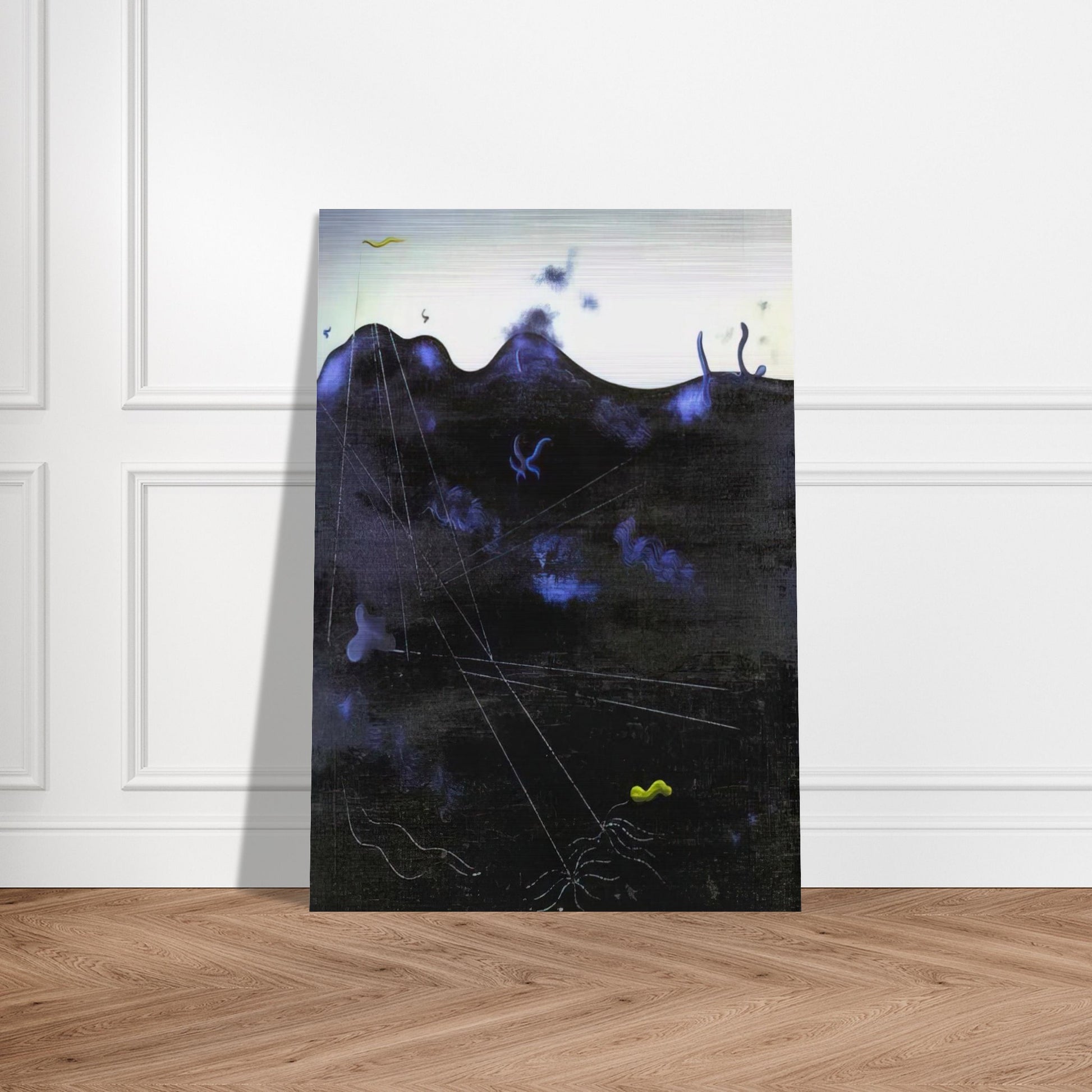 Blue Bed - Yves Tanguy Brushed Aluminum Print - 70x100 cm / 28x40 inches | Yves Tanguy Aluminum Print | Yves Tanguy Prints