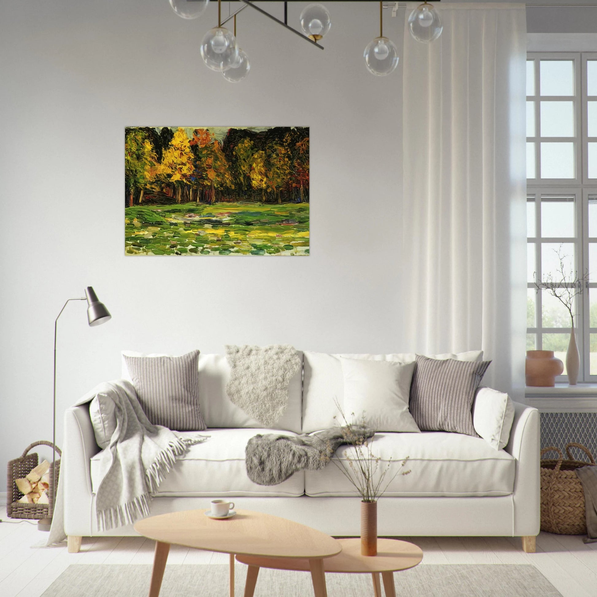 FOREST EDGE - Wassily Kandinsky Brushed Aluminum Print - 70x100 cm / 28x40 inches | Wassily Kandinsky Aluminum Print | Wassily Kandinsky Prints