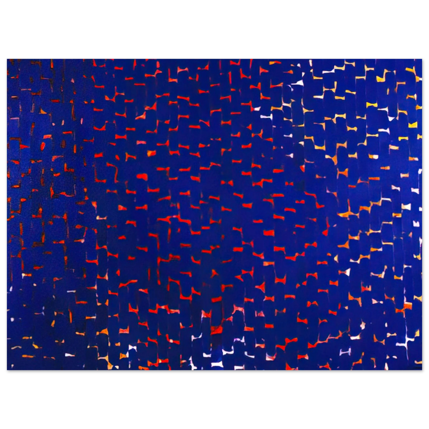 Alma Woodsey Thomas - EVENING GLOW 1972  75x100 cm / 30x40inches Fine Art Poster