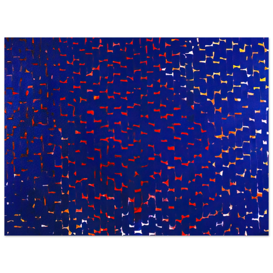 Alma Woodsey Thomas - EVENING GLOW 1972  75x100 cm / 30x40inches Fine Art Poster