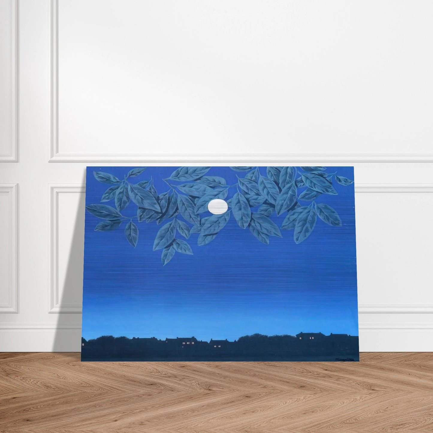 THE BLANK PAGE 1967 - Rene Magritte Brushed Aluminum Print - 70x100 cm / 28x40 inches | Rene Magritte Aluminum Print | Rene Magritte Prints