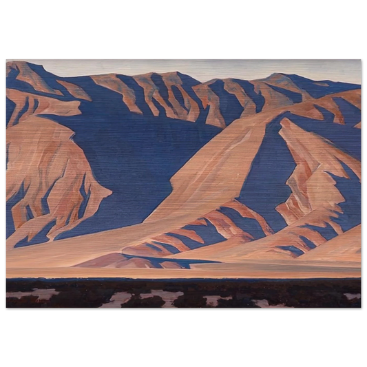 INYO MOUNTAINS 1944 - Maynard Dixon Brushed Aluminum Print - 70x100 cm / 28x40 inches | Maynard Dixon Aluminum Print | Maynard Dixon Prints