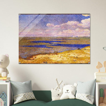 VIEW OF THE RIVER SCHELDT 1893 - Theo van Rysselberghe Acrylic Print - 70x100 cm / 28x40″ inches