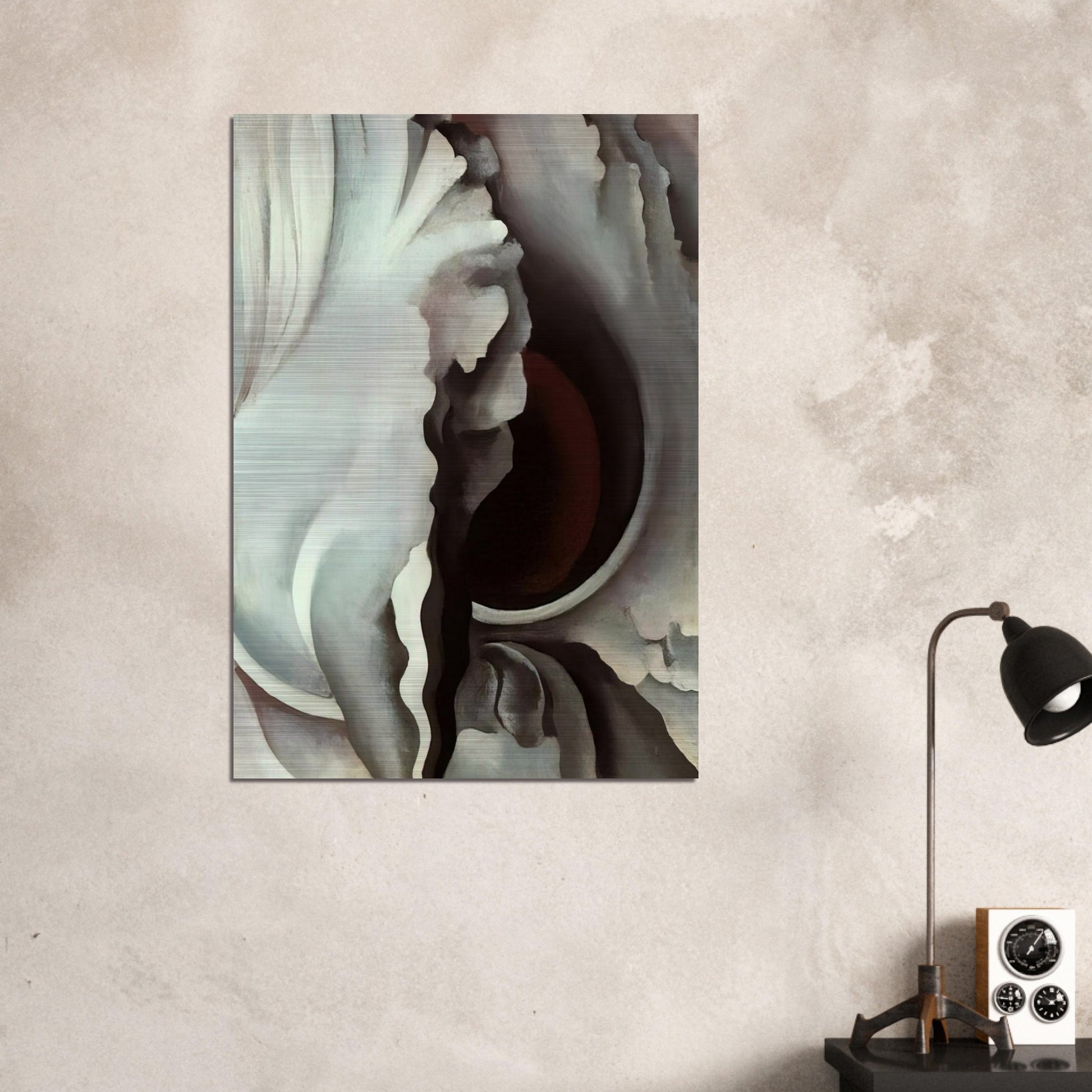Black Iris - Georgia O'Keeffe Brushed Aluminum Print - 70x100 cm / 28x40 inches | Georgia O'Keeffe Aluminum Print | Georgia O'Keeffe Prints