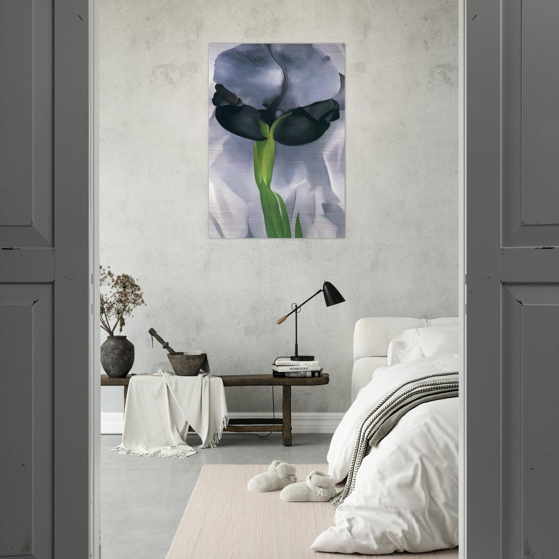 Iris 7 - Georgia O'Keeffe Brushed Aluminum Print - 70x100 cm / 28x40 inches | Georgia O'Keeffe Aluminum Print | Georgia O'Keeffe Prints
