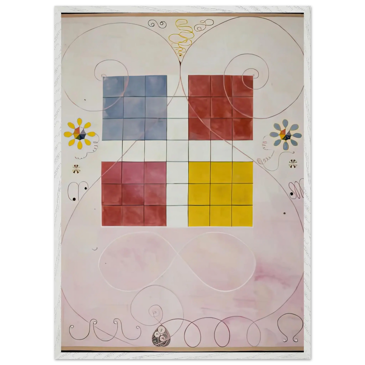Hilma af Klint - DE TIO ST RSTA N 10 ALDERDOMEN 1907 Wall art - A3 (29.7 x 42  cm) - Fine Art Poster - -