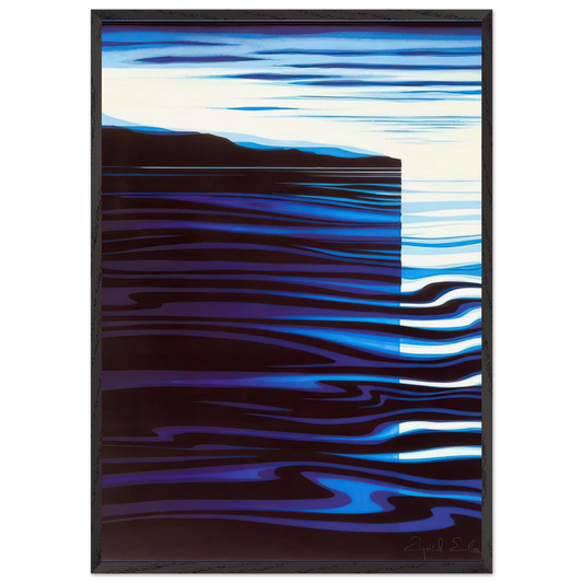 Reflections - Eyvind Earle 70x100 cm / 28x40 inches Framed Art Print – Black Wooden Frame
