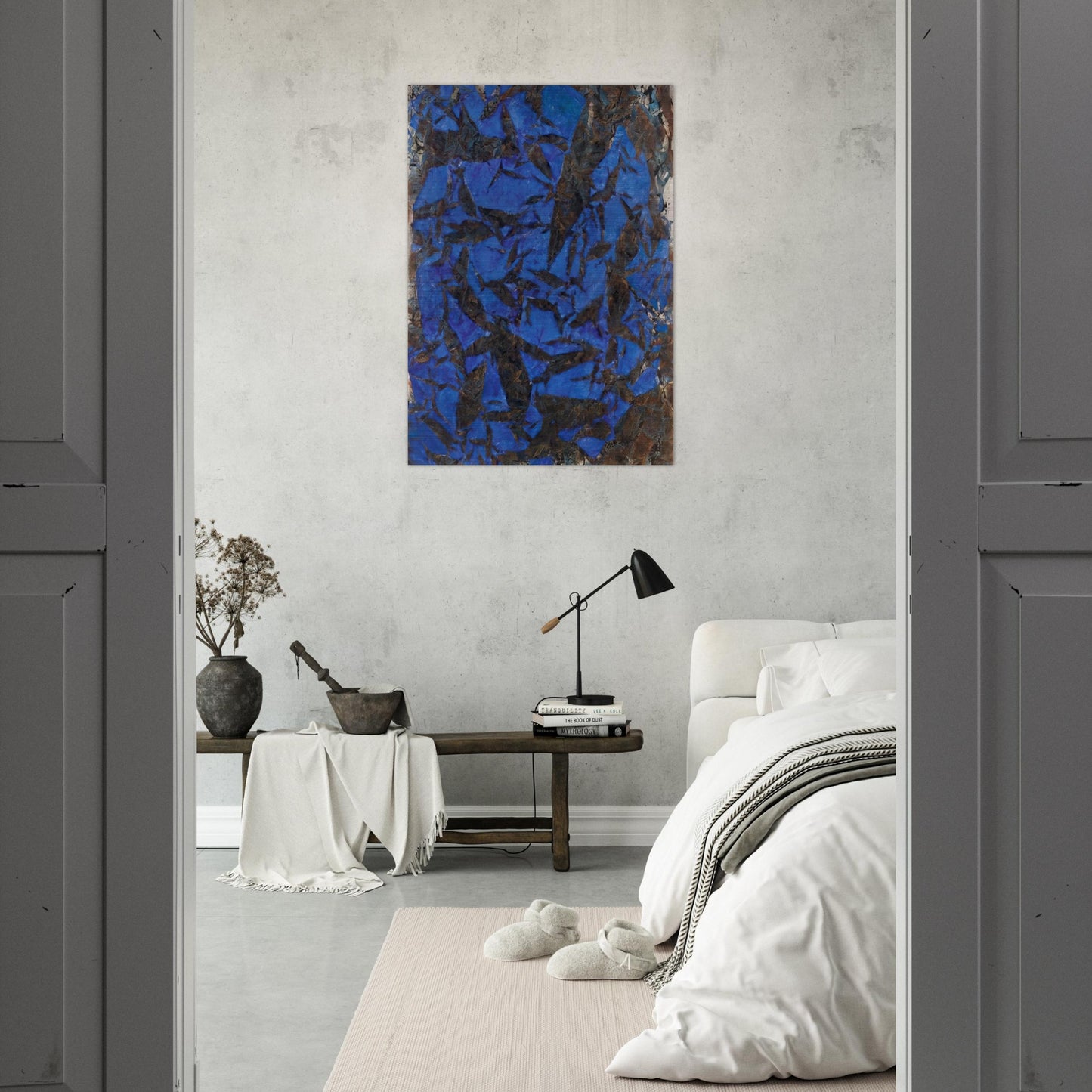 Mariale - Tachisme - Simon Hantai Brushed Aluminum Print - 70x100 cm / 28x40 inches | Simon Hantai Aluminum Print | Simon Hantai Prints