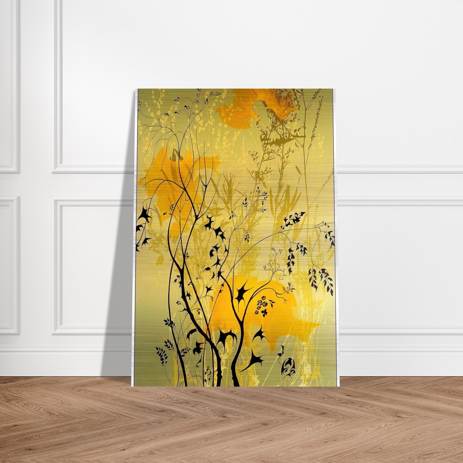Wild Flowers - Eyvind Earle Brushed Aluminum Print - 70x100 cm / 28x40 inches | Eyvind Earle Aluminum Print | Eyvind Earle Prints