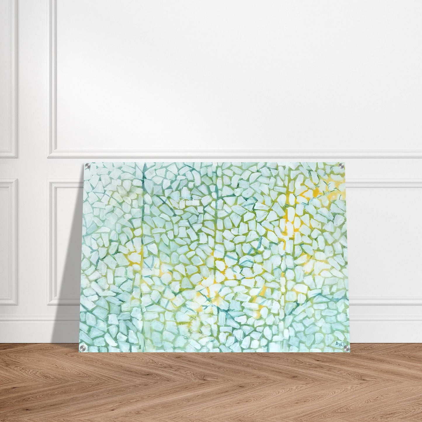 WHITE DAISIES RHAPSODY 1973 - Alma Woodsey Thomas Acrylic Print - 70x100 cm / 28x40″ inches