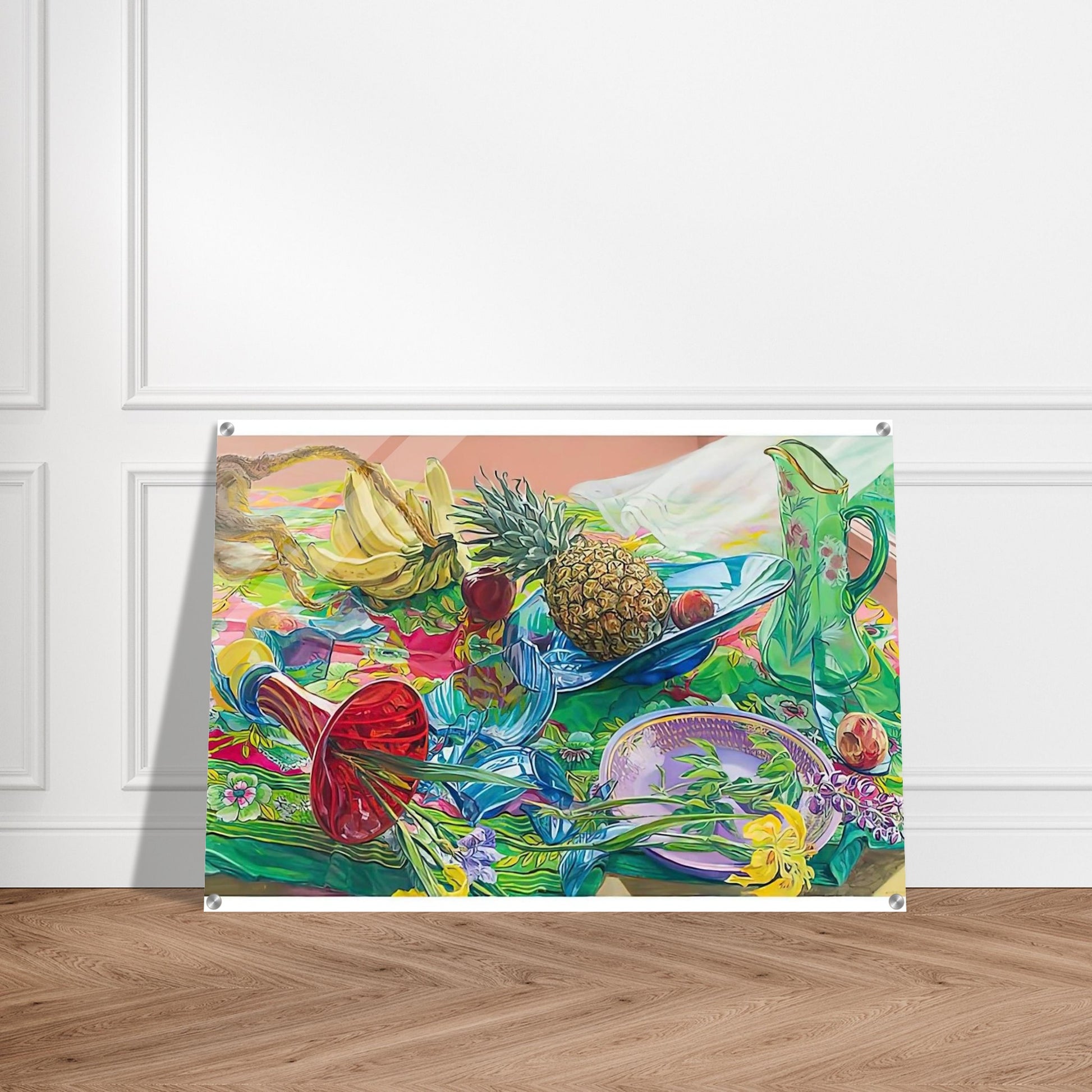MONKEY BUSINESS 2005 - Janet Fish Acrylic Print - 70x100 cm / 28x40″ inches