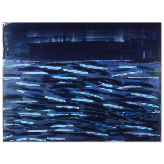 Ronnie Landfield - Flowers Of The Deep - 1984  75x100 cm / 30x40inches Fine Art Poster