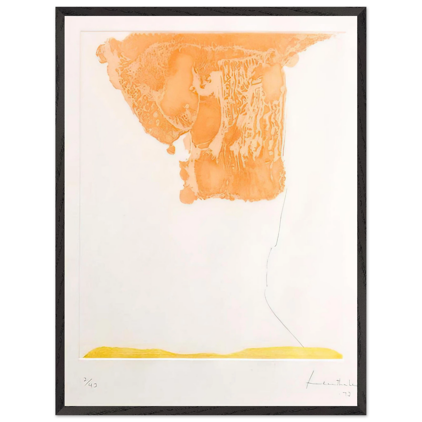 Helen Frankenthaler - Pranzo Italiano - 1973 Wall art - 15x20 cm / 6x8 inches - Fine Art Poster-canvas - -