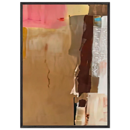 Bistre I 1976- - Helen Frankenthaler 70x100 cm / 28x40 inches Framed Art Print – Black Wooden Frame
