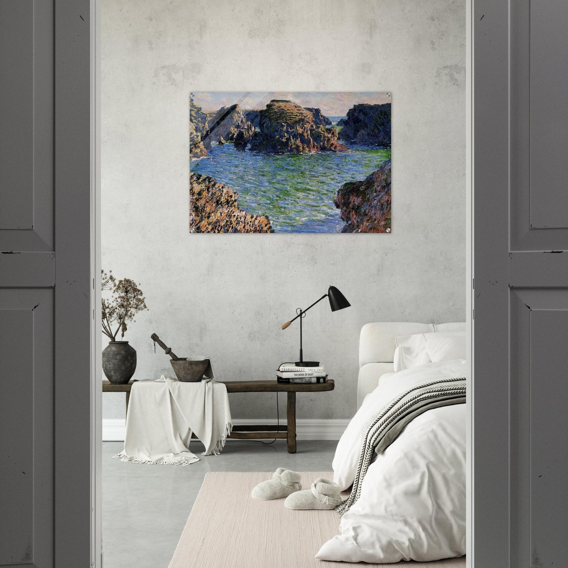 Coming into Port-Goulphar, Belle-Ile - claude monet Acrylic Print - 70x100 cm / 28x40″ inches