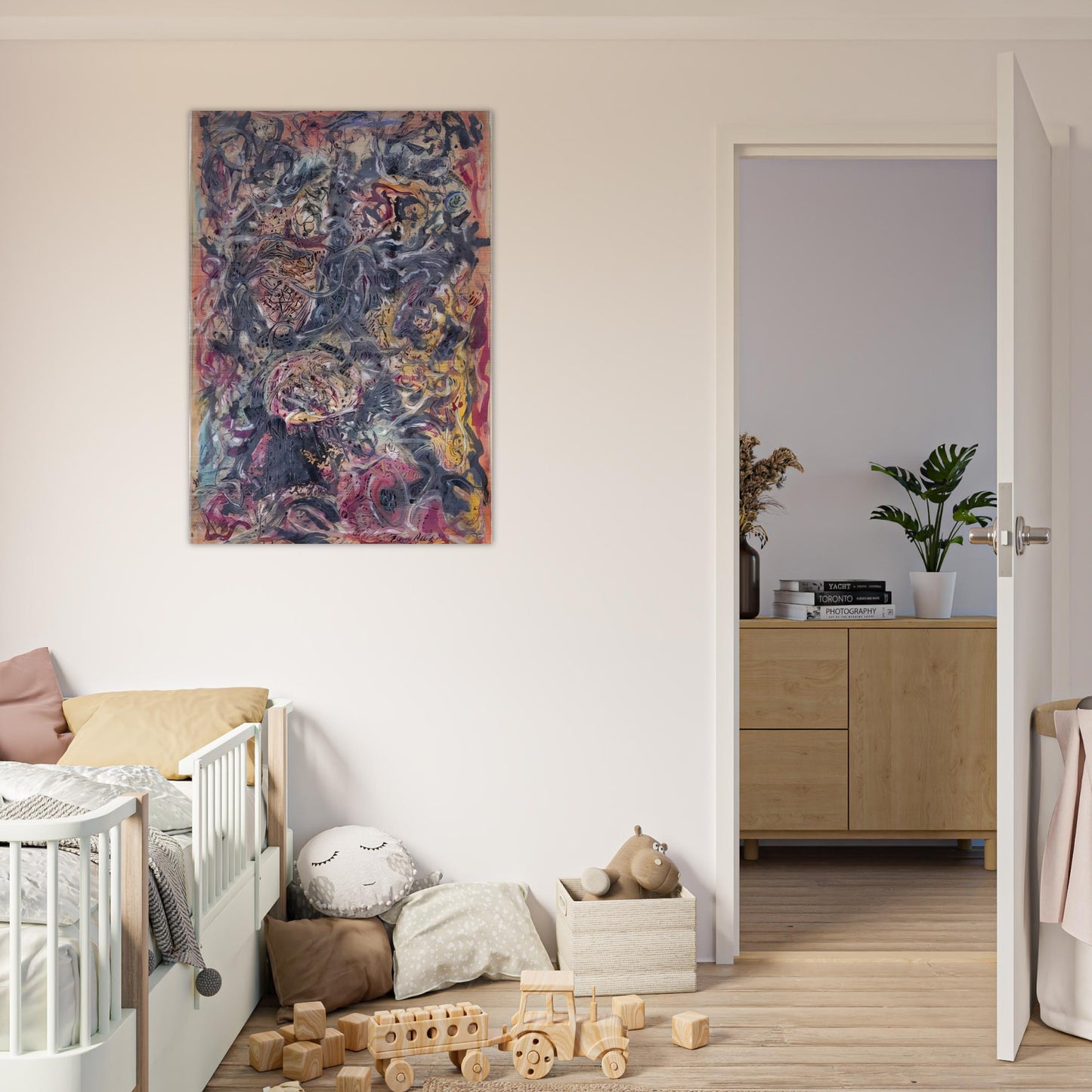 PATTERN - Jackson Pollock Brushed Aluminum Print - 70x100 cm / 28x40 inches | Jackson Pollock Aluminum Print | Jackson Pollock Prints
