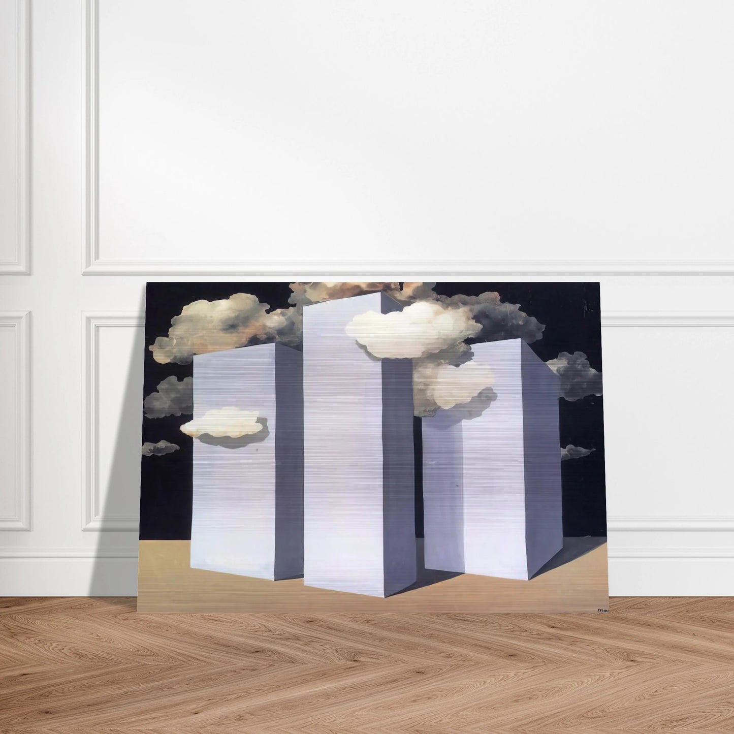 A STORM 1932 - Rene Magritte Brushed Aluminum Print - 70x100 cm / 28x40 inches | Rene Magritte Aluminum Print | Rene Magritte Prints