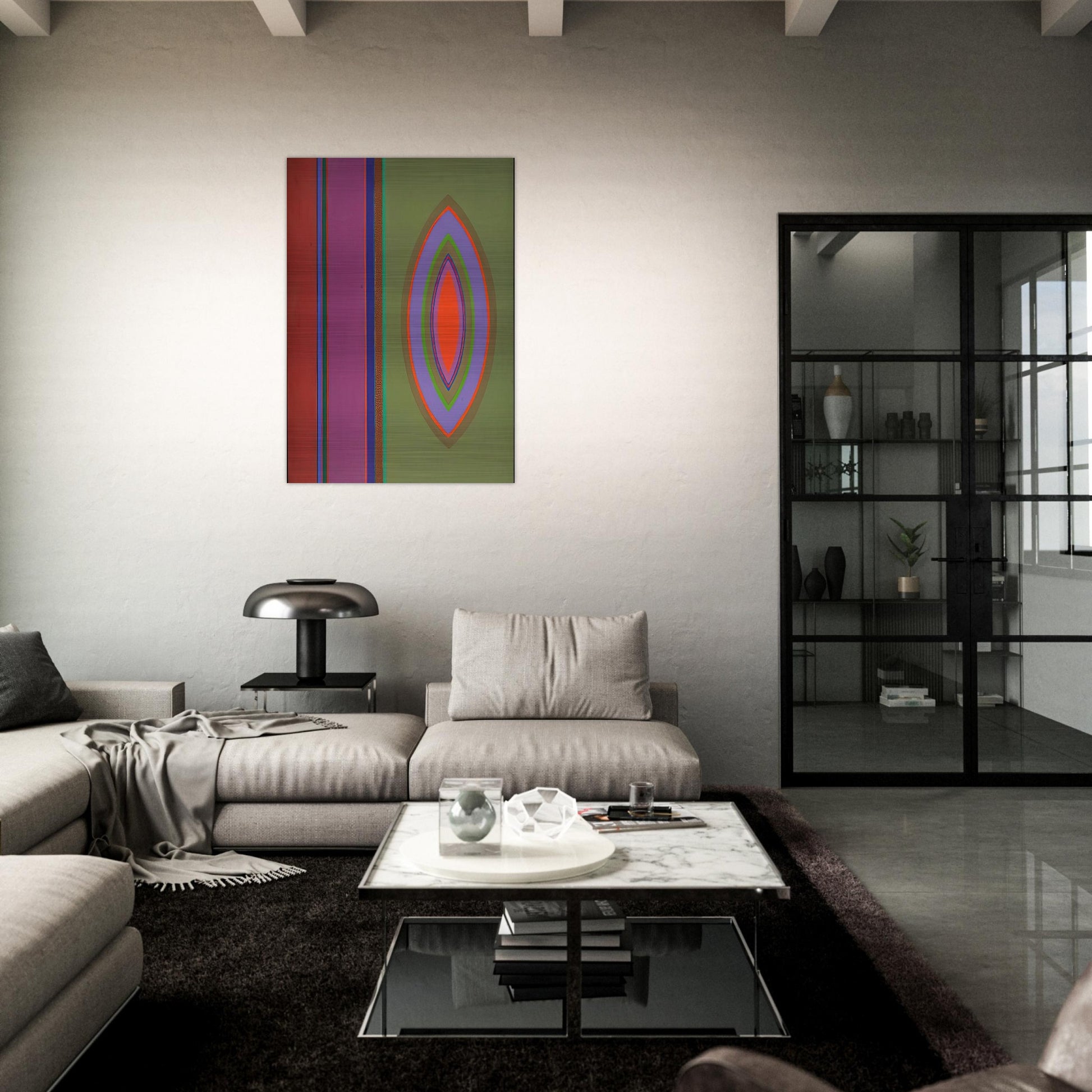 RVG - 1966 - John Ferren Brushed Aluminum Print - 70x100 cm / 28x40 inches | John Ferren Aluminum Print | John Ferren Prints