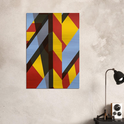 Landscape BB - 1974 - Allan D Arcangelo Brushed Aluminum Print - 70x100 cm / 28x40 inches | Allan D Arcangelo Aluminum Print | Allan D Arcangelo Prints