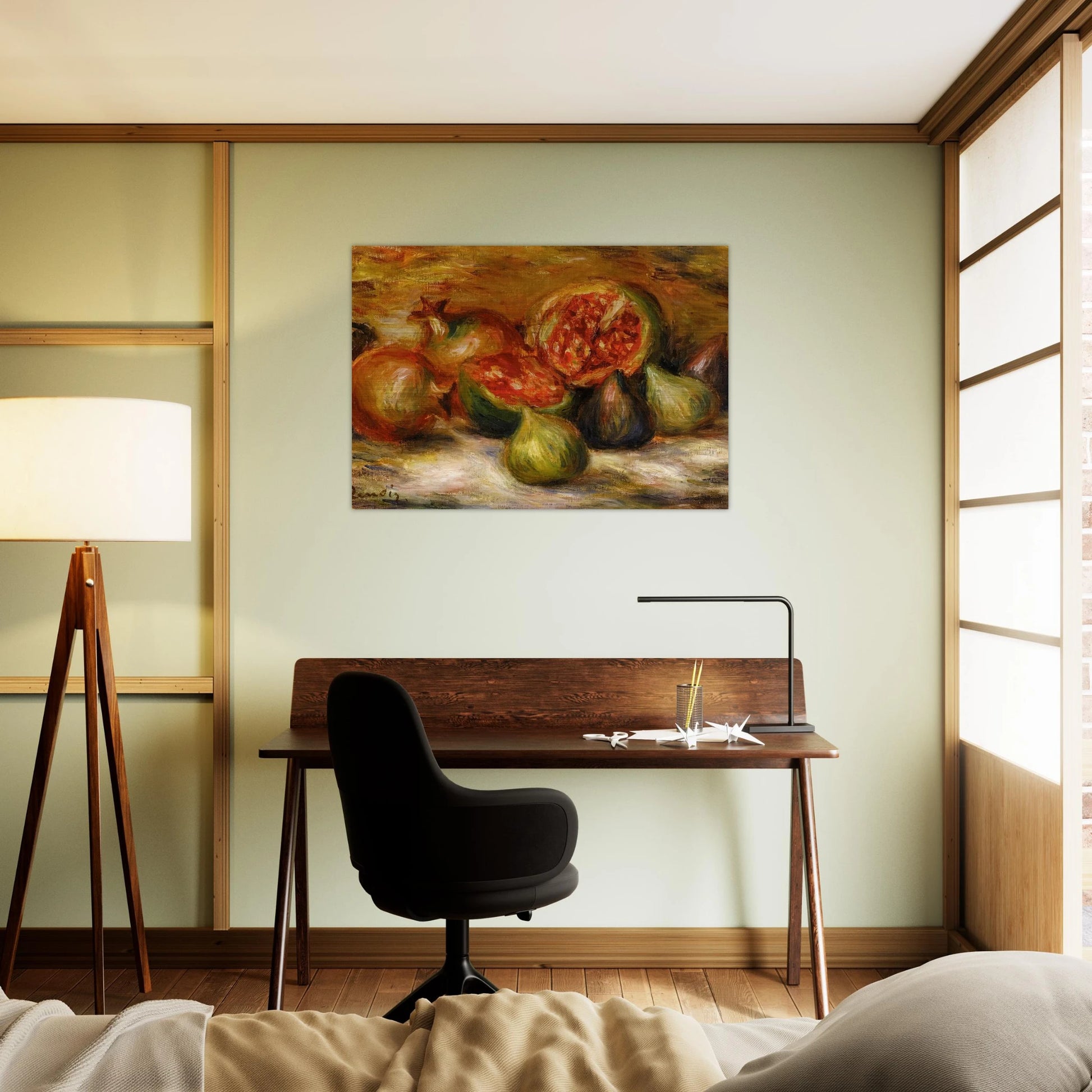 Still Life with Figs - Pierre-Auguste Renoir Brushed Aluminum Print - 70x100 cm / 28x40 inches | Pierre-Auguste Renoir Aluminum Print | Pierre-Auguste Renoir Prints
