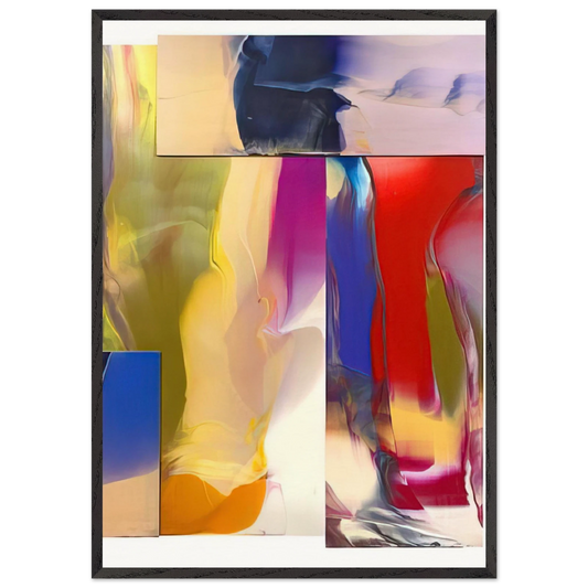 This Time - Sam Gilliam 70x100 cm / 28x40 inches Framed Art Print – Black Wooden Frame