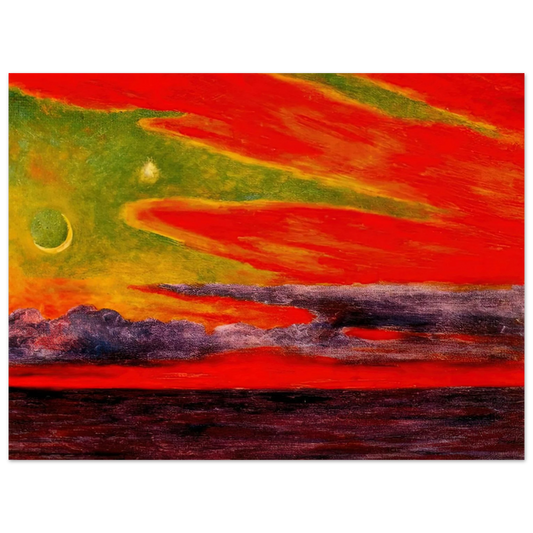 Diego Rivera - EVENING TWILIGHT AT ACAPULCO 1956  75x100 cm / 30x40inches Fine Art Poster