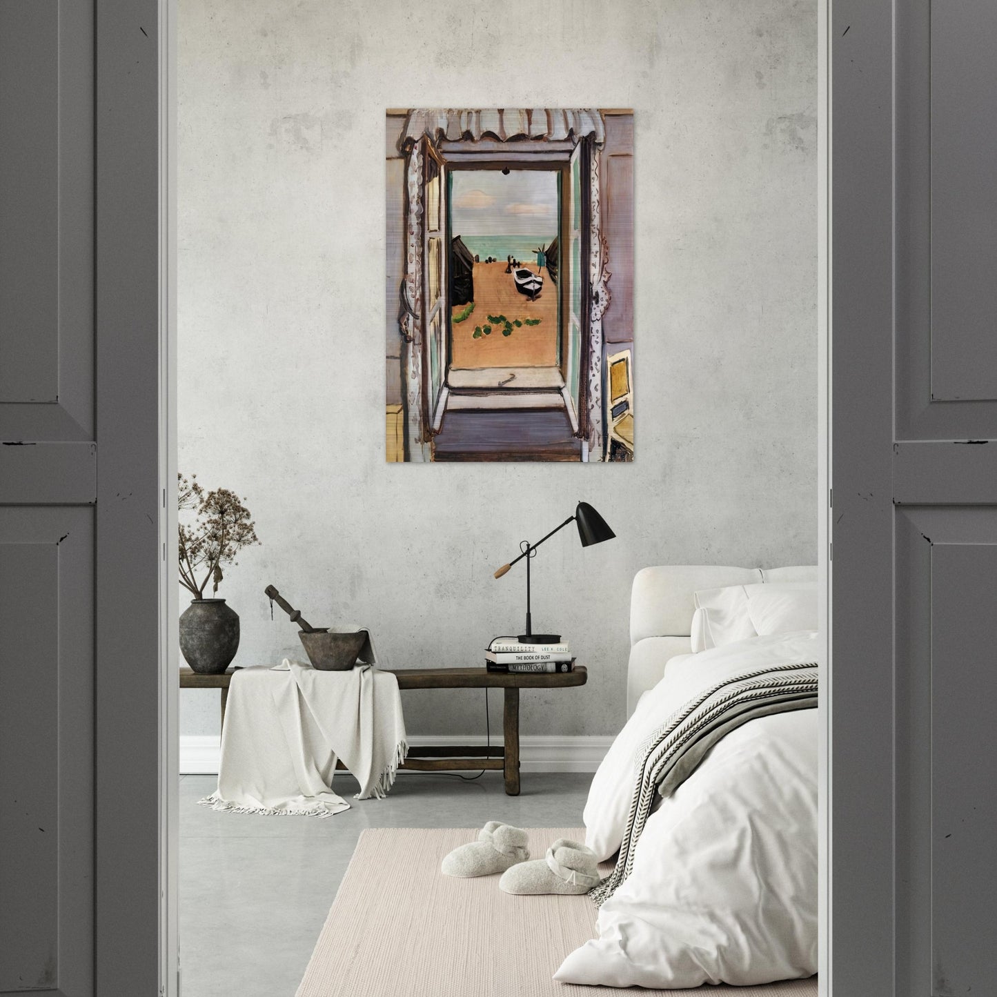 OPEN WINDOW ETRETAT 1920 - Henri Matisse Brushed Aluminum Print - 70x100 cm / 28x40 inches | Henri Matisse Aluminum Print | Henri Matisse Prints