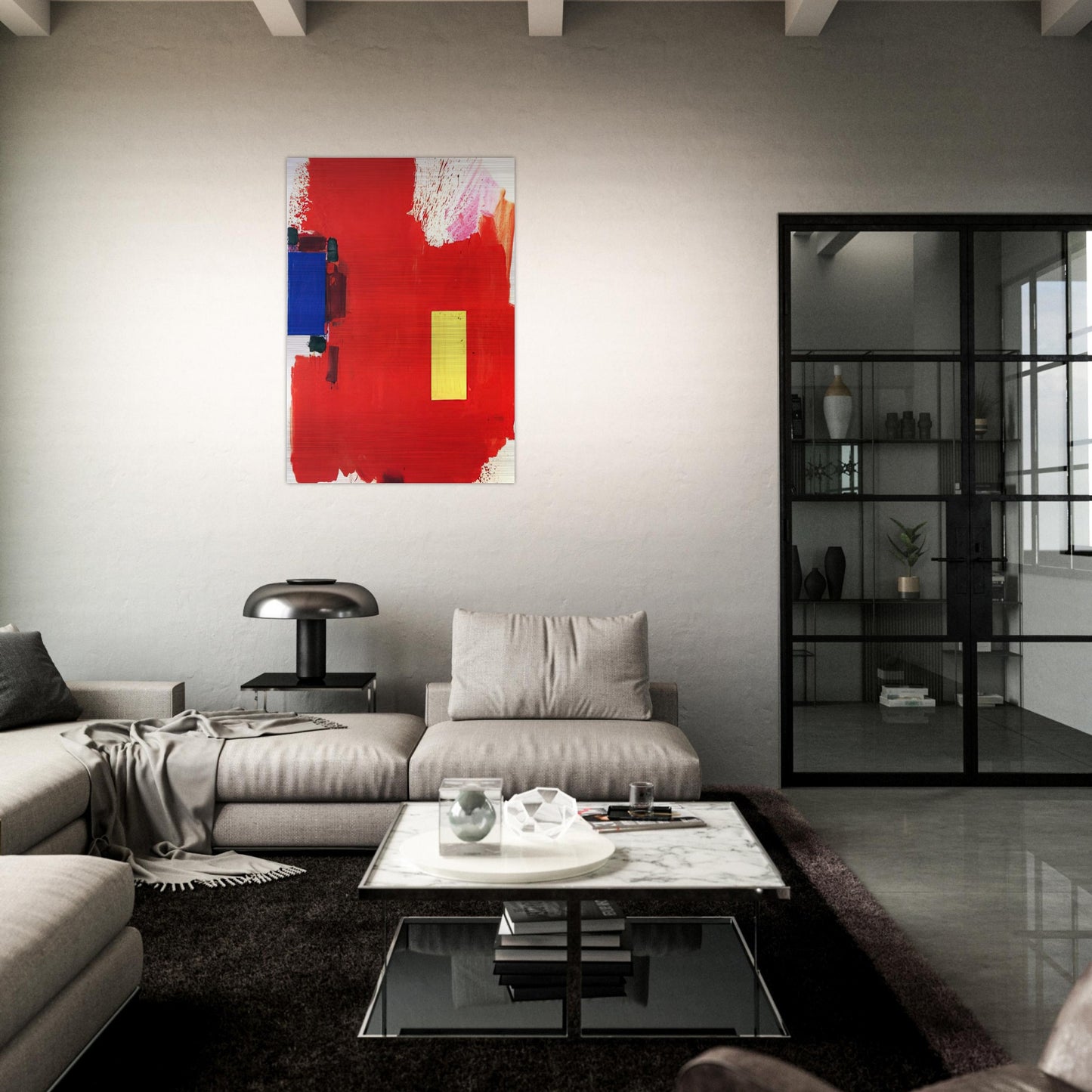 Magnum Opus - Hans Hofmann Brushed Aluminum Print - 70x100 cm / 28x40 inches | Hans Hofmann Aluminum Print | Hans Hofmann Prints