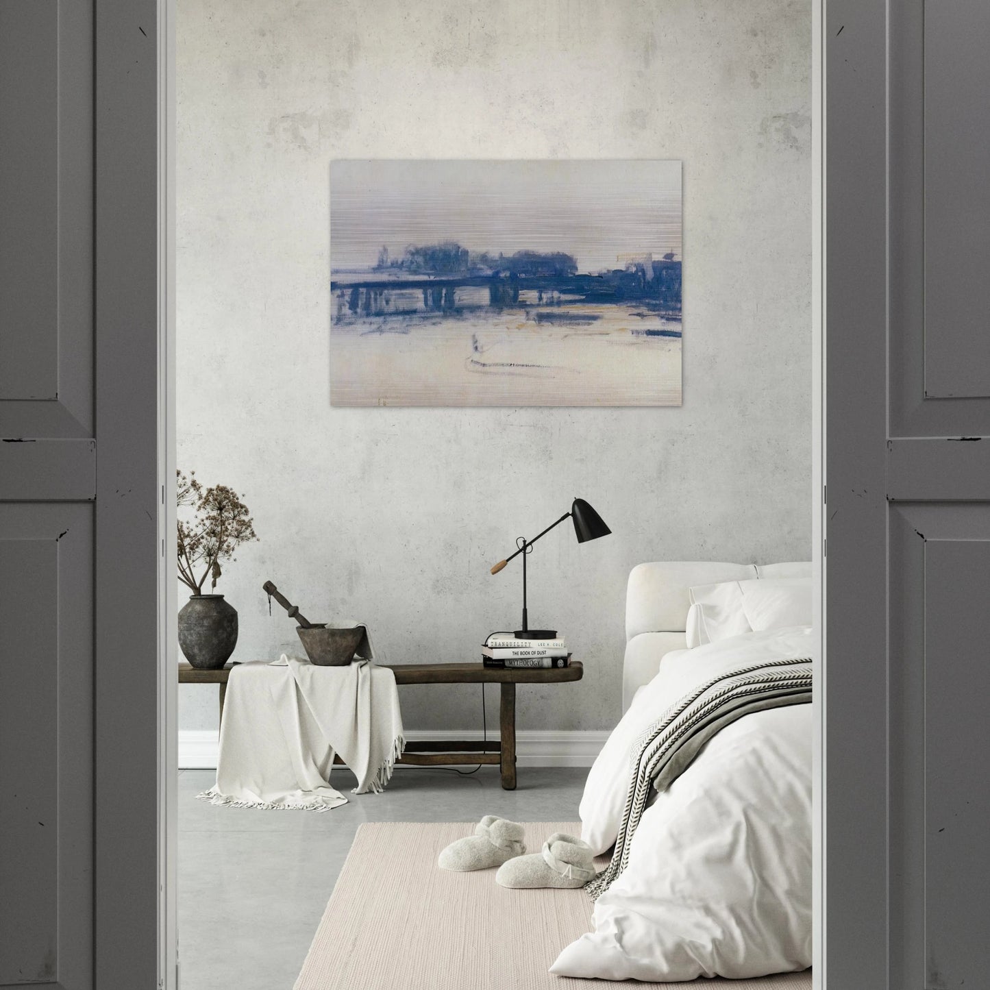 Charing Cross Bridge study - claude monet Brushed Aluminum Print - 70x100 cm / 28x40 inches | claude monet Aluminum Print | claude monet Prints