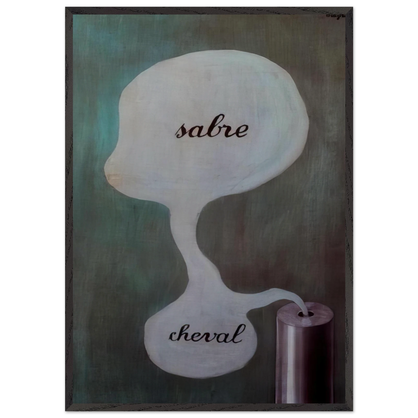THE TREE OF KNOWLEDGE 1929 - Rene Magritte 70x100 cm / 28x40 inches Framed Art Print – Black Wooden Frame