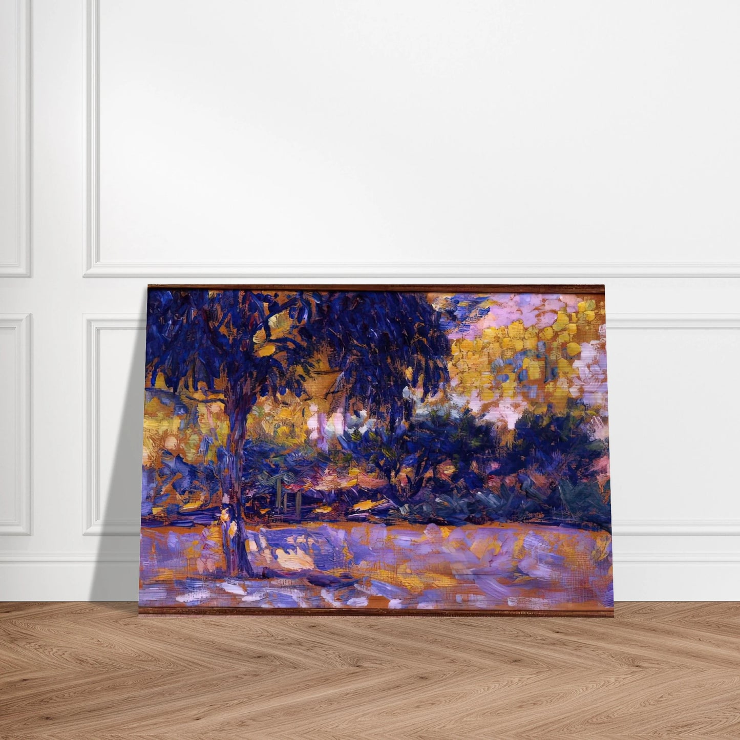 LANDSCAPE WITH EUCALYPTUS TREES AND RIVER TREES IN FRONT OF A RIVER 1908 - Henri Matisse Brushed Aluminum Print - 70x100 cm / 28x40 inches | Henri Matisse Aluminum Print | Henri Matisse Prints