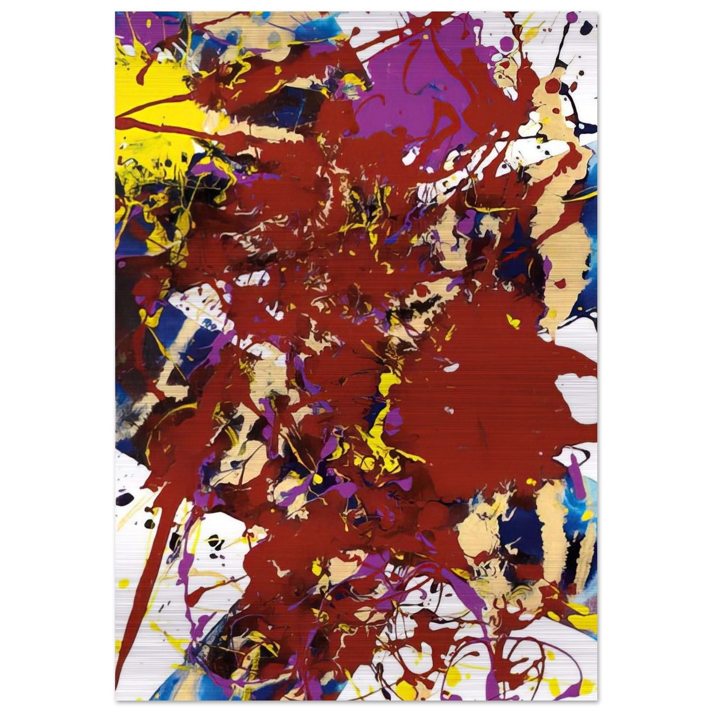 Untitled  SFP94-99  SFF 1781  - Sam Francis Brushed Aluminum Print - 70x100 cm / 28x40 inches | Sam Francis Aluminum Print | Sam Francis Prints