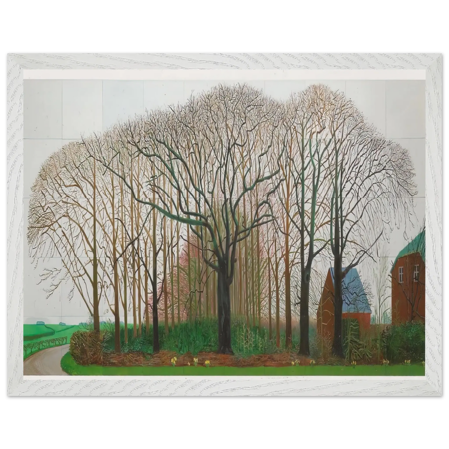 David Hockney - David Hockney Wall art - 15x20 cm / 6x8 Inches - Premium Wooden Framed Poster With Fine Art Paper - Black frame