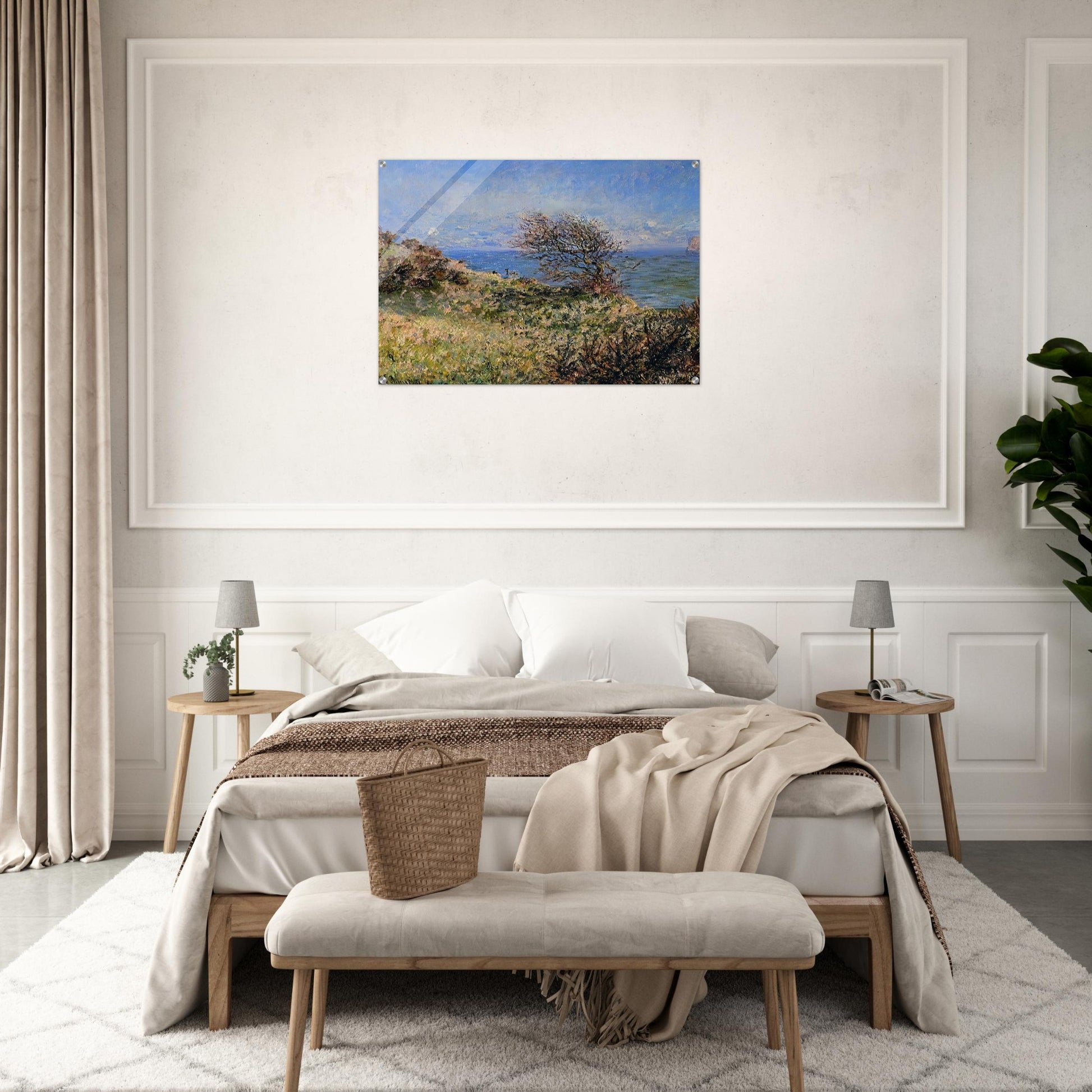 On the Cliff at Fecamp - claude monet Acrylic Print - 70x100 cm / 28x40″ inches