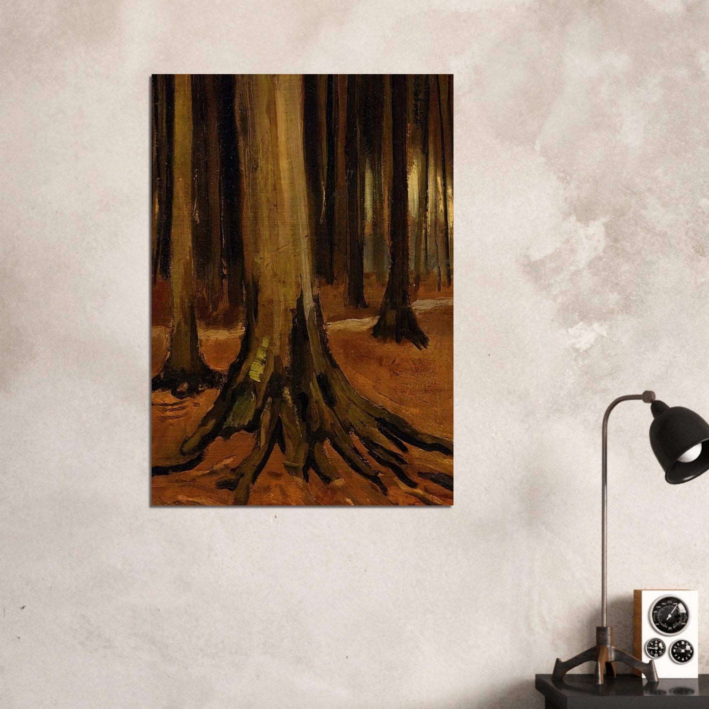 Girl in the Woods - Vincent van Gogh Brushed Aluminum Print - 70x100 cm / 28x40 inches | Vincent van Gogh Aluminum Print | Vincent van Gogh Prints