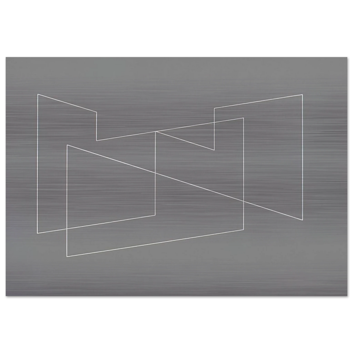 STRUCTURAL INDICATION 1948 - Josef Albers Brushed Aluminum Print - 70x100 cm / 28x40 inches | Josef Albers Aluminum Print | Josef Albers Prints