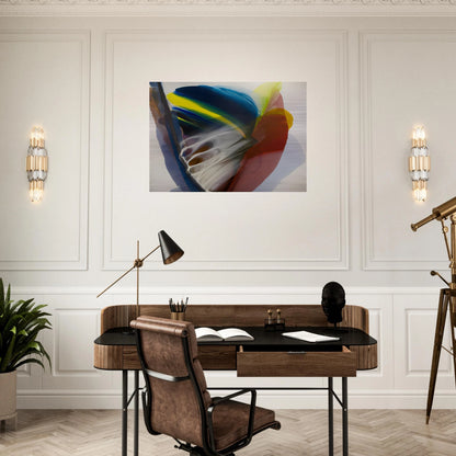 Wanderland Express - 1976 - Paul Jenkins Brushed Aluminum Print - 70x100 cm / 28x40 inches | Paul Jenkins Aluminum Print | Paul Jenkins Prints