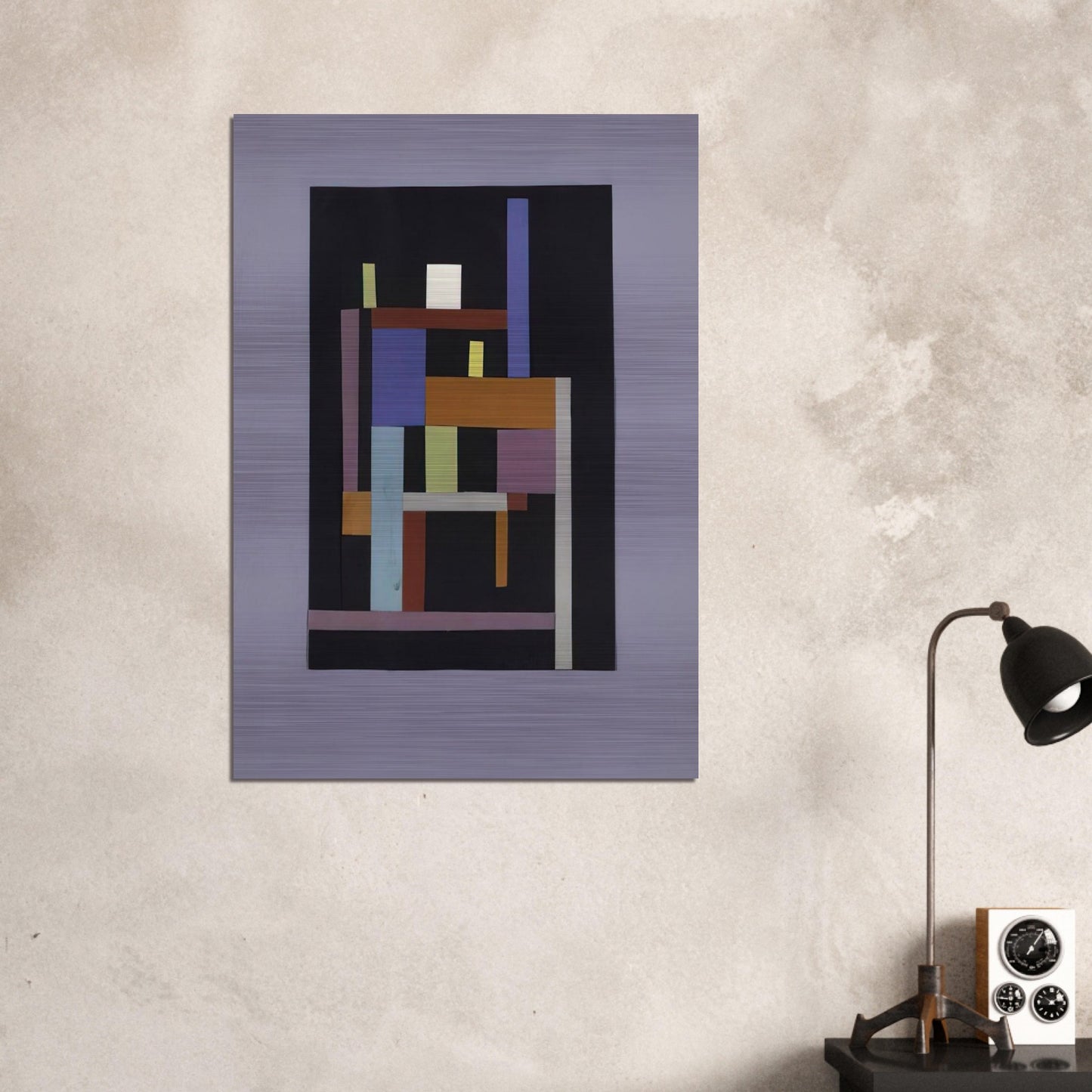 Collage - 1938 - Ad Reinhardt Brushed Aluminum Print - 70x100 cm / 28x40 inches | Ad Reinhardt Aluminum Print | Ad Reinhardt Prints