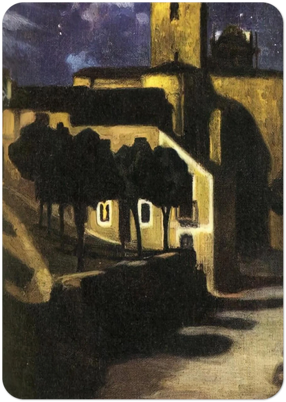 NIGHT SCENE IN AVILA 1907 By Diego Rivera Pack of 10 Post Cards | Diego Rivera Post Cards | A6 (10.5 x 14.8 cm) - 4.1 x 5.8 inches