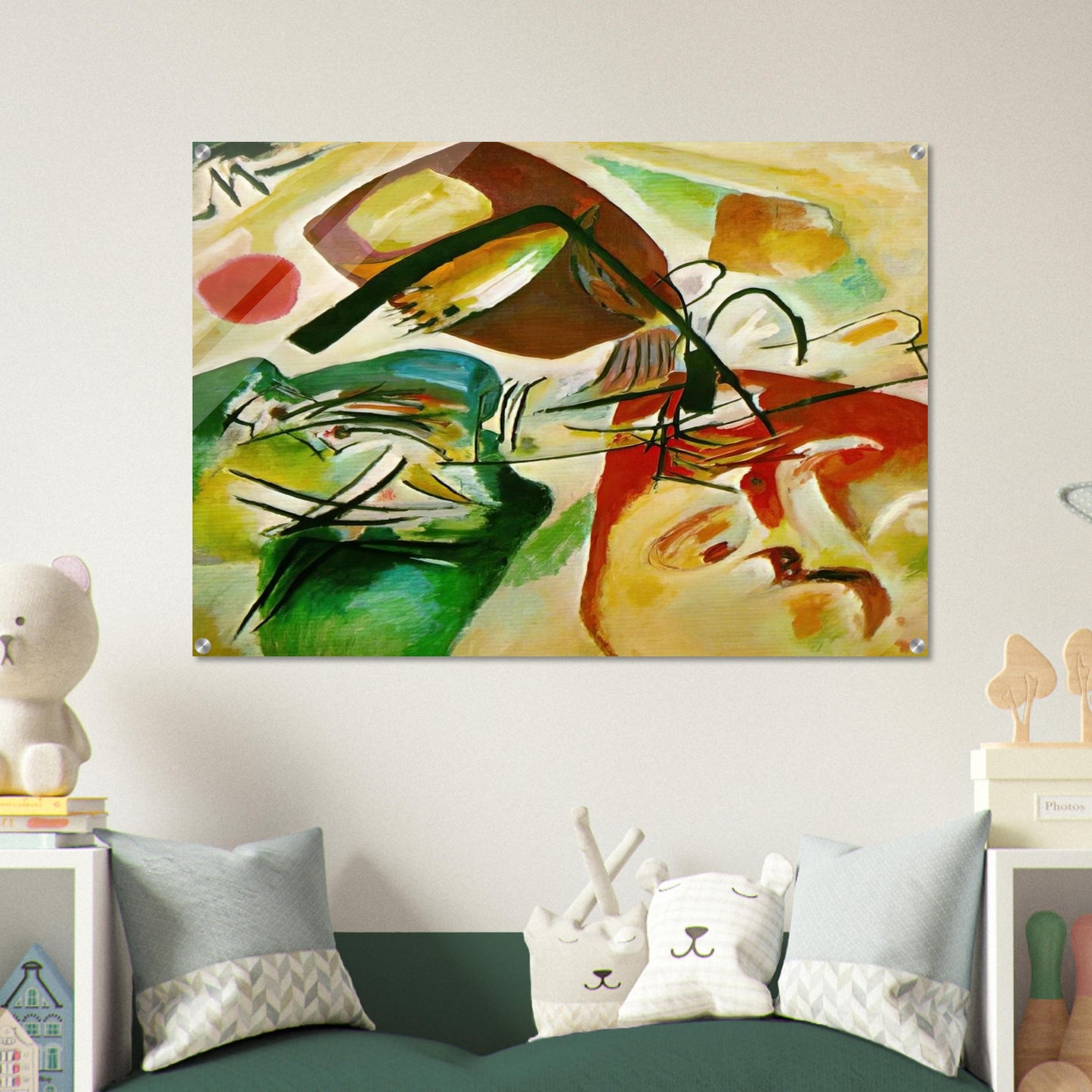 PICTURE WITH A BLACK ARCH 1912 - Wassily Kandinsky Acrylic Print - 70x100 cm / 28x40″ inches