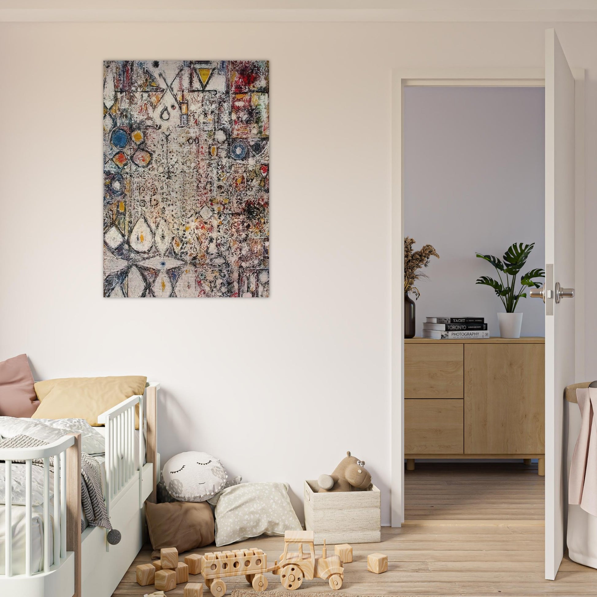 White Gothic #3 - 1957 - Richard Pousette-Dart Brushed Aluminum Print - 70x100 cm / 28x40 inches | Richard Pousette-Dart Aluminum Print | Richard Pousette-Dart Prints