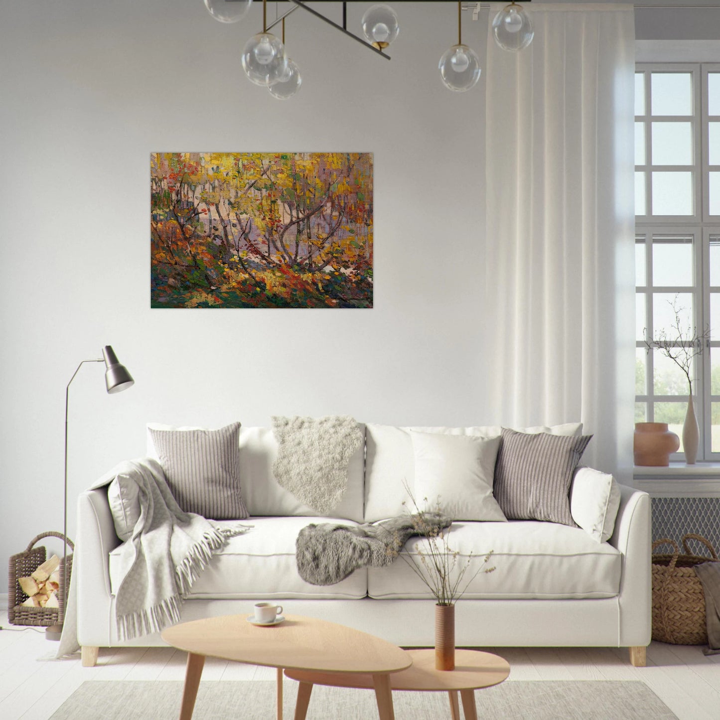 OPULENT OCTOBER 1916 - Tom Thomson Brushed Aluminum Print - 70x100 cm / 28x40 inches | Tom Thomson Aluminum Print | Tom Thomson Prints