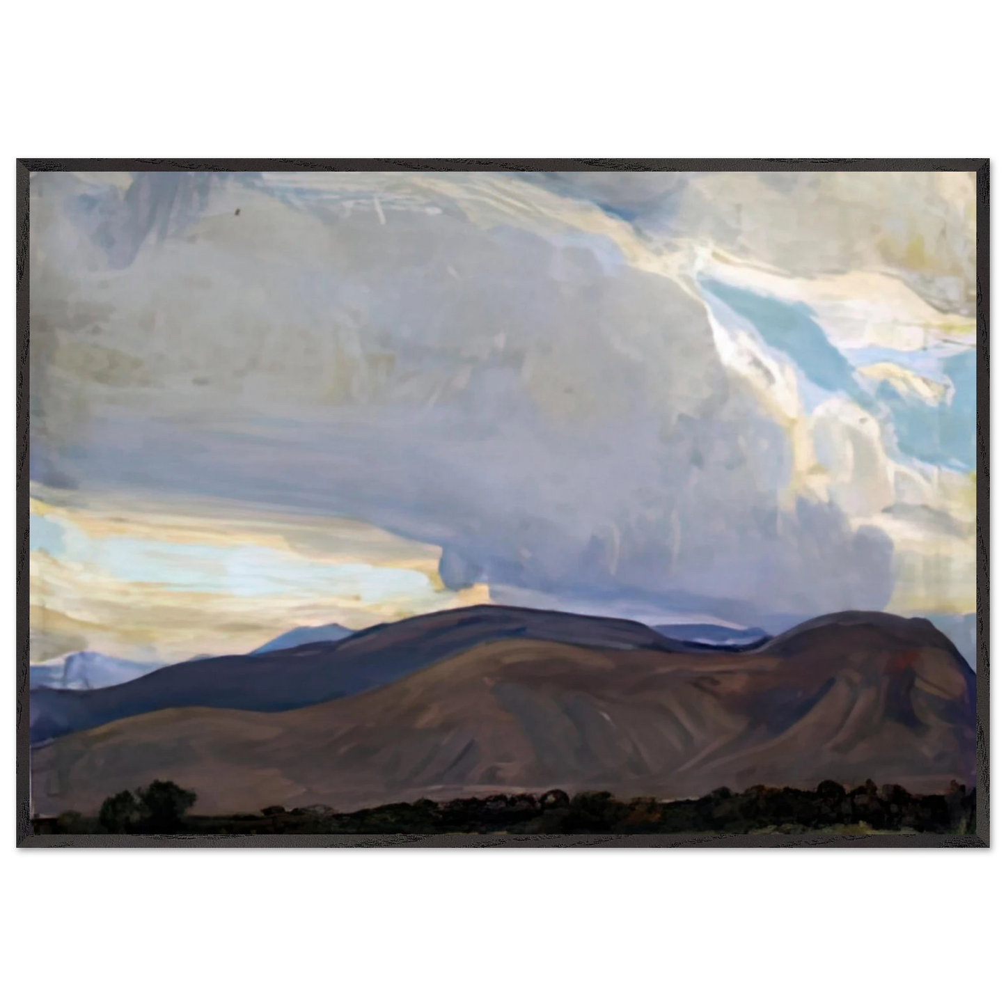 Maynard Dixon - STORM FROM THE SIERRA 1937 Wall art - 60x80 cm / 24x32 inches - Fine Art Poster-canvas - -