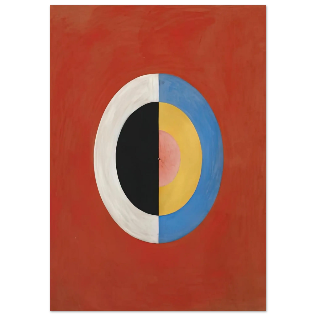 Hilma af Klint - THE SWAN NO 17 1915 0 Wall art - 50x70 cm / 20x28 Inches - Premium Wooden Framed Poster With Fine Art Paper - Wood frame