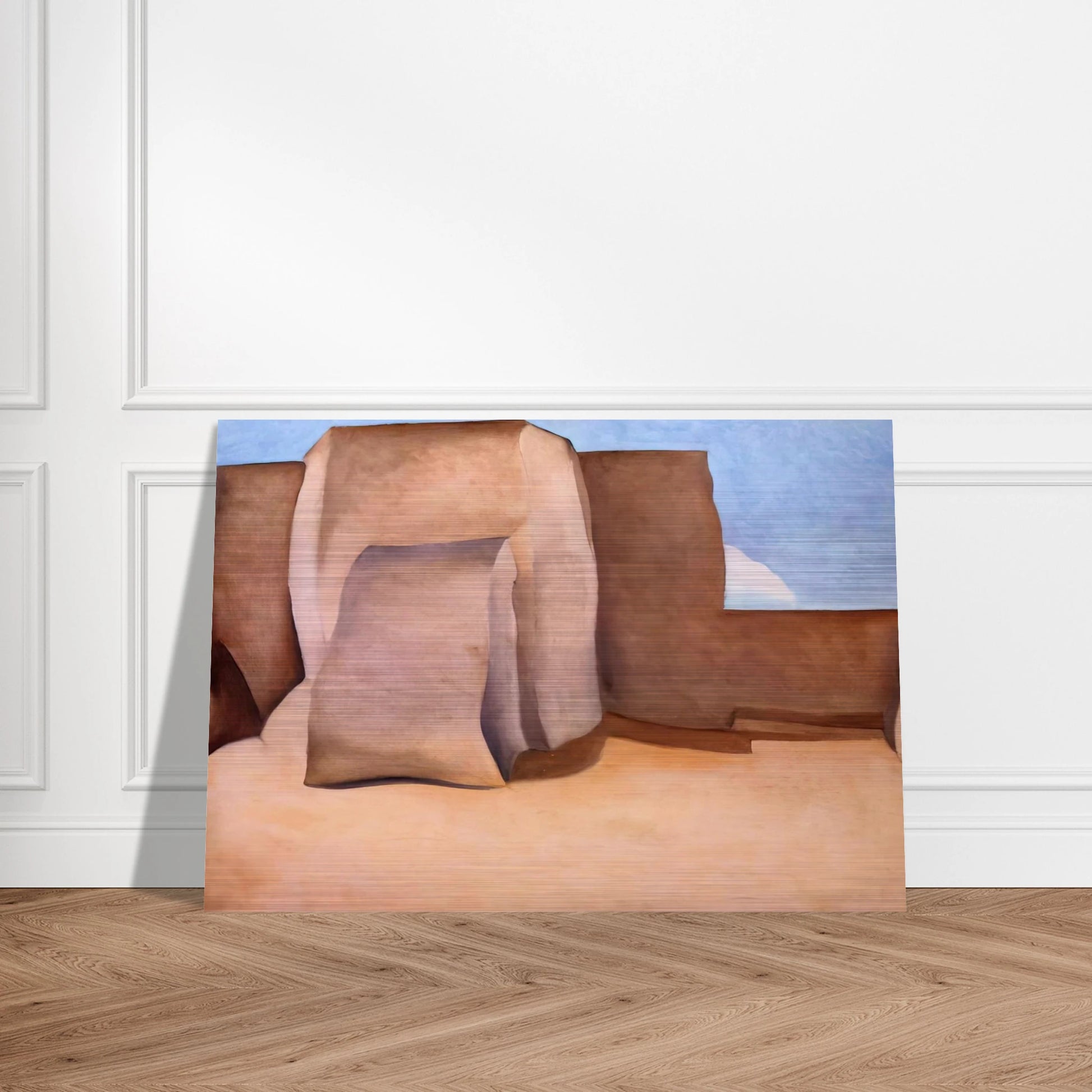 Ranchos Church, New Mexico - Georgia O'Keeffe Brushed Aluminum Print - 70x100 cm / 28x40 inches | Georgia O'Keeffe Aluminum Print | Georgia O'Keeffe Prints