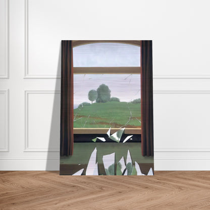 THE KEY TO THE FIELDS 1936 - Rene Magritte Brushed Aluminum Print - 70x100 cm / 28x40 inches | Rene Magritte Aluminum Print | Rene Magritte Prints