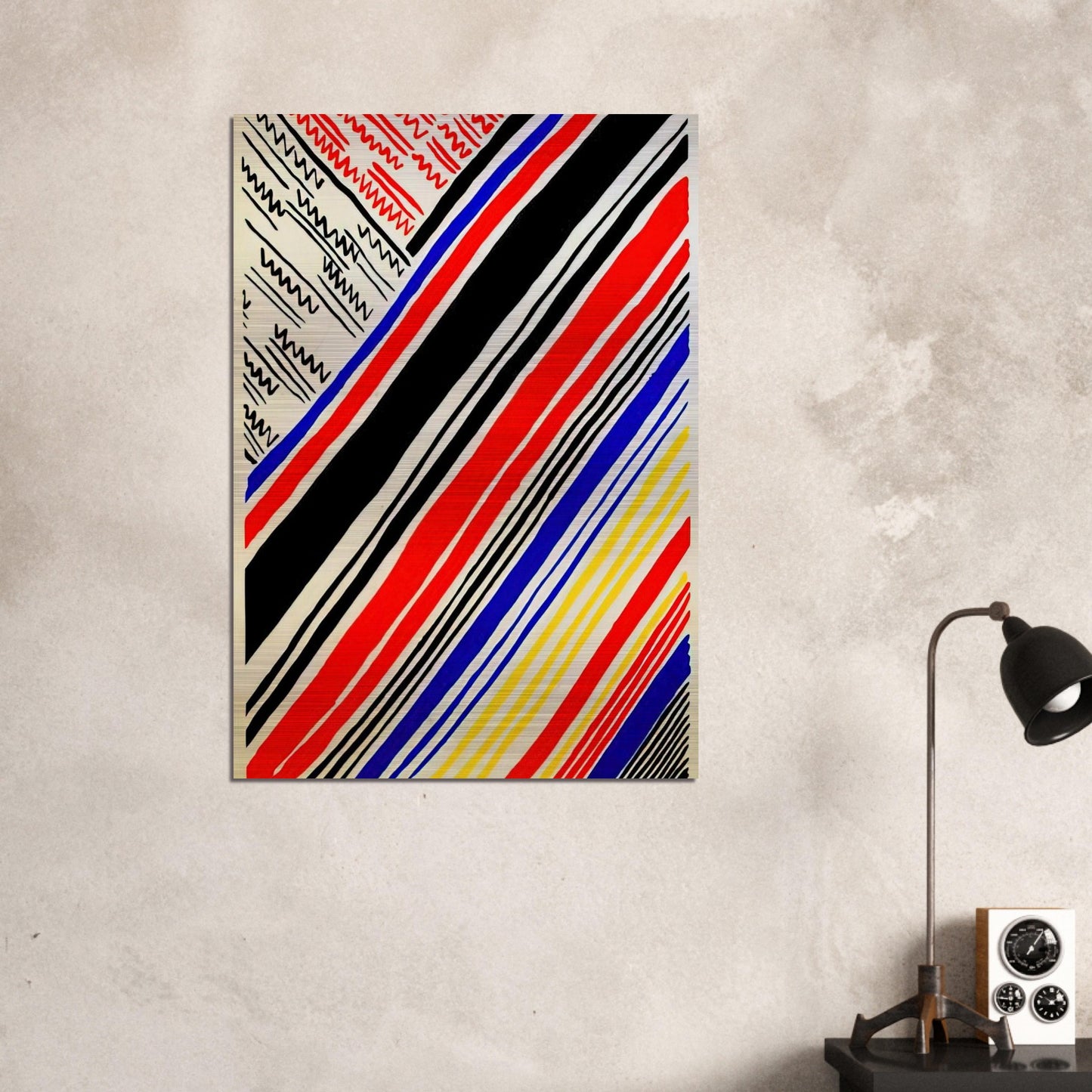 COMPOSITION 11 - Sonia Delaunay Brushed Aluminum Print - 70x100 cm / 28x40 inches | Sonia Delaunay Aluminum Print | Sonia Delaunay Prints