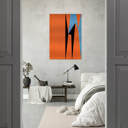 Dichotomic Organization - 1959 - Lorser Feitelson Brushed Aluminum Print - 70x100 cm / 28x40 inches | Lorser Feitelson Aluminum Print | Lorser Feitelson Prints